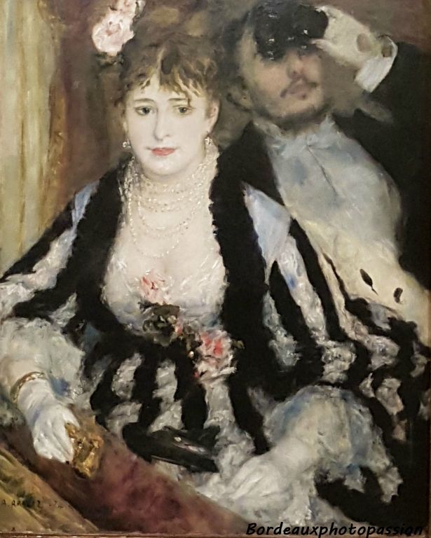 La loge de Pierre-Auguste Renoir (1874) détail